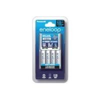 ราคา Panasonic Eneloop เครื่องชาร์จมาตรฐาน 10ชม. พร้อมถ่านชาร์จ Eneloop AA 4 ก้อน (481214-392992010)