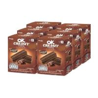 ราคา โอเคครีมมี่ คุกกี้สอดไส้ครีมรสช็อกโกแลต 50 กรัม (แพ็ก 6 ชิ้น) (364632-733979010)