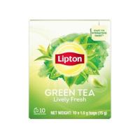 ราคา ลิปตัน ชาเขียวซองเฟรชกรีนที 15 กรัม (กล่อง 10 ซอง) (364488-733928010)