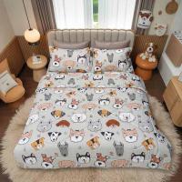 ราคา Fluffy ชุดผ้าปูที่นอน + ผ้านวม ลาย Puppy (338161-718102010)
