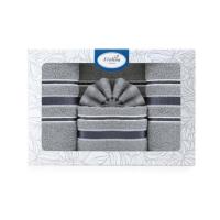 ราคา Frolina ชุดของขวัญ ผ้าขนหนูเช็ดผมและเช็ดตัว ขนาด 15x30+30x60 นิ้ว รุ่น Solid03 สีเทา (562167-534619010)