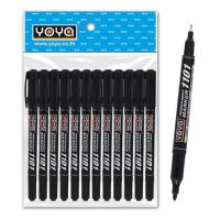 ราคา ปากกาเขียนแผ่นซีดี 2 หัว 1101 สีดำ (แพ็ก 12 ด้าม) (469413-376418010)