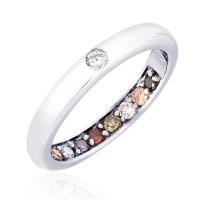 ราคา Beauty Jewelry แหวนสิริมงคลพลอยนพเก้าเสริมดวง เงินแท้925 ประดับเพชร CZ เคลือบทองคำขาว (376562-687577010)