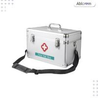 ราคา กล่องยา กล่องปฐมพยาบาล ขนาด 12 นิ้ว สีเงิน (338960-718466010)