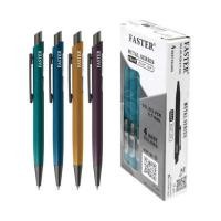 ราคา FASTER ปากกาลูกลื่นเจล 0.7 มม. METAL SERIES ด้ามคละสี CX517-FAN (กล่อง 12 ด้าม) (369772-677756010)