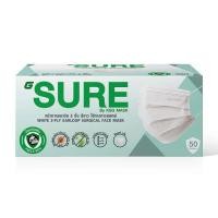 ราคา G SURE หน้ากากอนามัย สีขาว บรรจุ 50 ชิ้น (แพ็กคู่) (364246-733864010)