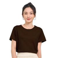 ราคา M2S Lifestyle เสื้อยืดคอกลมหญิง น้ำตาลช็อคโกแลต (366890-735287010)