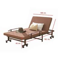 ราคา RESTAR เตียงพับ รุ่น Richmon สีน้ำตาล 100 Cm. (495652-414779010)