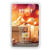 ราคา Ausiris ทองคำแท่ง 96.5% น้ำหนัก 0.1 กรัม GIFT FOR YOU (383114-697502010)