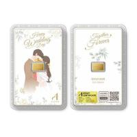 ราคา Ausiris ทองคำแท่ง 96.5% น้ำหนัก 0.6 กรัม Happy Wedding (358377-730111010)