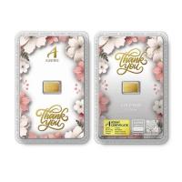 ราคา Ausiris ทองคำแท่ง 96.5 น้ำหนัก 0.6 กรัม Thank You Blossom (325027-710771010)