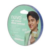 ราคา NUVO เทปสติ๊กเกอร์เลเซอร์ตีเส้น 5มม. X 9หลา ลายกากเพชร สีน้ำเงิน (463938-368737010)