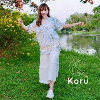 ราคา KORU เสื้อมัดย้อม สีเขียว (329222-739221010)