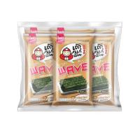 ราคา เถ้าแก่น้อย เวฟ สาหร่ายย่างแผ่นหยัก รสหมึกย่าง 10 กรัม