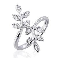 ราคา Beauty Jewelry แหวนเงินแท้ 92.5% ประดับเพชร CZ รุ่น RS2085-RR เคลือบทองคำขาว (376590-687603010)