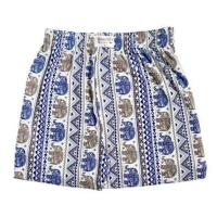 ราคา 100 Salueng กางเกงบ๊อกเซอร์ (BOXER) ผ้ายืดนิ่ม ลายช้างไทย สีน้ำเงิน (353054-727126010)