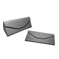 ราคา JACKAL กล่องแว่นตาสามเหลี่ยมพับได้ หนังPUทนทาน ด้านในบุกำมะหยี่นุ่ม พกพาสะดวก+ผ้าเช็ดแว่น (367283-664573010)