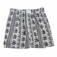ราคา 100 Salueng กางเกงบ๊อกเซอร์ (BOXER) ผ้ายืดนิ่ม ลายช้างไทย สีดำ (353051-727124010)