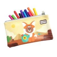 ราคา KIAN-DA กระเป๋าดินสอ PU LINE FRIENDS Jungle Brown - Fox Brown (587109-579906010)