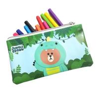 ราคา KIAN-DA กระเป๋าดินสอ PU LINE FRIENDS Jungle Brown - Dino Brown (587108-579905010)