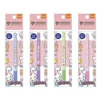 ราคา bepen ปากกาลูกลื่น 0.5 มม. หมึกน้ำเงิน LAMOON Jelly ด้ามคละลาย (แพ็ก 4 ด้าม) (333438-741366010)
