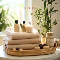 ราคา MAPLE'S ผ้าขนหนูใยไผ่คอตตอน เบจ (333662-741550010)