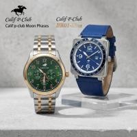 ราคา Calif P-Club นาฬิกาข้อมือ เซตคู่ SV GR BR01-Blue (334423-741896010)