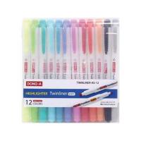 ราคา DONG-A ปากกาไฮไลท์ 2 หัว 12 สี Twinliner SOFT (555505-523942010)