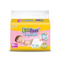 ราคา เบบี้เลิฟ ผ้าอ้อมเด็ก อีซี่ เทป ขนาดเมก้า (มีไซส์ NB-M) (478002-388048010)