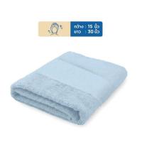 ราคา M2S Lifestyle ผ้าเช็ดผม สีฟ้าคราม ขนาด 15x30 นิ้ว (337160-743554010)