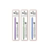 ราคา Golden ปากกาเจล 0.5 มม. หมึกน้ำเงิน คละแบบ (แพ็ก 3 ด้าม) (337124-743543010)