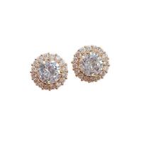ราคา ValueJewelry ต่างหูแบบหนีบ คริสตัลเพชรกลมเพชรล้อมเพชร สีทอง ขนาดใหญ่ ER1498 (326064-587922010)