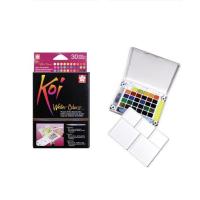 ราคา SAKURA สีน้ำชนิดตลับ+พู่กัน KOI Water Colors 30สี XNCW-30N (560459-532086010)