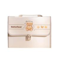 ราคา Deli แฟ้มกระเป๋าหีบเพลง Butterbear สีน้ำตาล 13 ช่อง ขนาด A4 (325652-737466010)