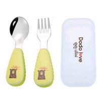 ราคา DODOLOVE ช้อน ส้อม กินข้าวเด็ก สีเขียว (355060-642343010)