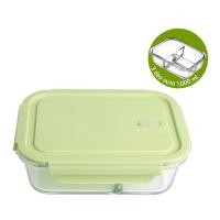 ราคา กล่องแก้ว ถนอมอาหาร Borosilicate Glass แบบ 3 ช่อง ขนาด 1000ml. (357566-729639010)