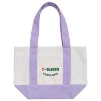 ราคา กระเป๋าผ้าแคนวาส Collection 7-Eleven ขนาดเล็ก สีม่วง (340264-745350020)