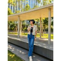 ราคา Fashion เสื้อ Crop Top ลายดอก สีขาว สวมใส่สบาย ไม่ร้อน (364974-660548010)