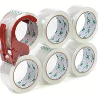 ราคา TEMU 6 ม้วน PACK-เทปบรรจุภัณฑ์แบบหนัก - เทปบรรจุภัณฑ์ใสมีกาวแข็งแรงสำหรับการปิดผนึกกล่อง, บรรจุภัณฑ์อุตสาหกรรม, ใช้ในสำนักงาน - 2มิล 1.89นิ้ว x 60หลา (17592308500140)