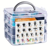 ราคา TEMU แพ็ค 680 ชิ้น คลิปยึดอัตโนมัติ ตัวล็อคพลาสติกสำหรับรถยนต์ หมุดย้ำ กันชน แผงประตู ชุดยึดแผงตกแต่ง เครื่องมือถอดอัตโนมัติ (17592326851432)