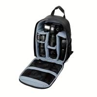 ราคา TEMU กระเป๋าใส่กล้องแบบกะทัดรัดออกแบบสำหรับผู้ถ่ายภาพ เหมาะสำหรับการเดินทางด้วยกล้อง DSLR และกล้องดิจิตอล ให้ความปลอดภัยสำหรับแบรนด์ เช่น Sony และ Canon (17592397654678)