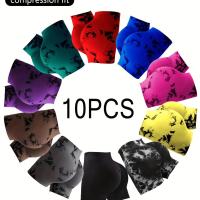 ราคา TEMU กางเกงขาสั้นลายย้อมสี 10 ตัวสำหรับผู้หญิง, ผ้าถักโพลีเอไมด์ที่มีความหรูหรา, กางเกงขาสั้นที่ยืดได้สูง, ใช้ได้ทุกฤดูกาล, 90% โพลีเอไมด์ 10% อีลาสเทน, 310g/m², ชุดหลากสี (17592407221844)