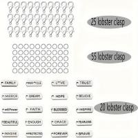 ราคา TEMU ชุดทำพวงกุญแจ 100 ชิ้น, อุปกรณ์งานฝีมือพร้อมจี้ลายโบราณสีเงินแบบแอนทิค, ตะขอกุ้งล็อบสเตอร์, วงกลมเปิด, สำหรับอุปกรณ์เสริมสร้างเครื่องประดับ (17592413983734)