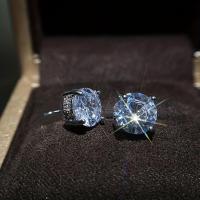 ราคา TEMU ต่างหูสตั๊ดทองแดงเคลือบเงิน 1 คู่ ที่มีการฝังซิทนิกซึ่งดูเรียบง่ายและหรูหรา เหมาะสำหรับการใช้ในวันหยุด (17592225825087)