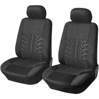 ราคา TEMU ผ้าคลุมเบาะรถยนต์แบบสวมทับได้ทั่วไป - โฟมหนา โพลีเอสเตอร์ คู่ด้านหน้า ดีไซน์สีเทา, ดำ, เทา, ฟ้า, แดง ทนทาน & ทำความสะอาดง่าย อุปกรณ์ป้องกันภายในรถยนต์ (17592199792034)