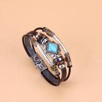 ราคา TEMU สร้อยข้อมือหนัง PU สีเขียวมรกต ประดับด้วยลูกปัดเทอร์ควอยซ์ หัวเข็มขัดสแตนเลสสตีล เหมาะสำหรับทั้งชายและหญิง (17592202938498)