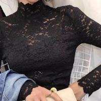 ราคา TEMU เสื้อยืดคอม็อคลูกแขนยาวสีดำสำหรับฤดูใบไม้ร่วงและฤดูใบไม้ผลิ สำหรับผู้หญิง (17592217167682)