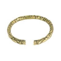 ราคา TEMU 1 ชิ้น กำไลข้อมือทองเหลืองปรับได้ หัวมังกรคู่ - สไตล์วินเทจโกธิค, ดีไซน์ละเอียดอ่อน, อุปกรณ์แฟชั่นฮิปฮอปพังก์สำหรับผู้ชาย, วัสดุทองแดงทนทาน (17592255272800)