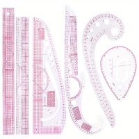 ราคา TEMU ชุดเครื่องมือเย็บผ้า รวมไม้บรรทัดตัดโค้ง 3 ชิ้น/4 ชิ้น/6 ชิ้น สำหรับวัดและออกแบบ (17592204888764)