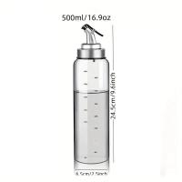 ราคา TEMU 1 ชิ้น, ขวดน้ำมันแก้ว, ขวดน้ำมันมะกอกที่ทนทานปราศจากสารตะกั่ว, เครื่องจ่ายซอสถั่วเหลืองและน้ำส้มสายชู, อุปกรณ์ในครัว, อุปกรณ์เสริมในครัว (17592237724990)